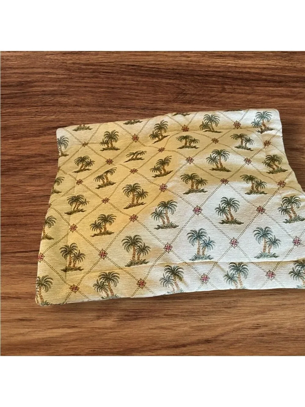 Pillow Cover, Wilkinson Textiles, Custom Made Palm Trees, 25” x 29”.